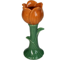 Vase Tulpe Feines Steingut Orange 8.4x8.4x21.3cm