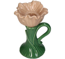 Kerzenständer Mohn Feines Steingut Pfirsich 9,6x8,1x13,8cm