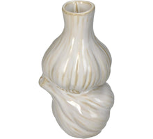 Kerzenständer Knoblauch Feines Steingut Weiß 8.3x7.9x14.7cm