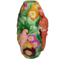 Vase Vogel Polyresin Multi 16x15.5x29.5cm