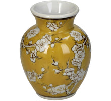 Vase Porzellan Gelb 8x8x11,5cm