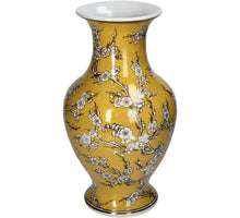 Vase Porzellan Gelb 20x20x35cm