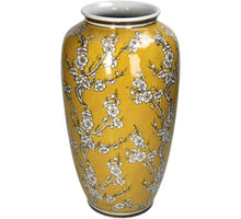 Vase Porzellan Gelb 20x20x35,5cm