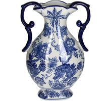 Vase Porzellan Blau 19.5x12.5x31.5cm