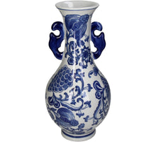 Vase Porzellan Blau 17.5x17.5x36cm