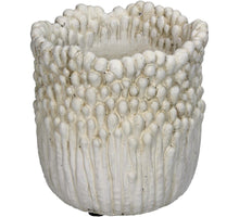 Pflanzgefäß Beton Weiß 12x12x12,5cm
