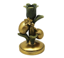 Kerzenständer Zitrone Polyresin Grün 10x10x17,5cm