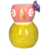 Vase Vogel Steingut Mehrfarbig 15x13,5x19,5cm