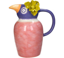 Vase Vogel Steingut Mehrfarbig 20,9x13,6x24cm