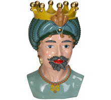 Vase Men Crown Polyresin Multi 19x18,4x33cm