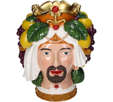 Vase Men Fruits Polyresin Multi 24,3x18,5x31cm