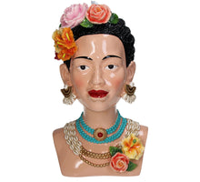 Vase Lady Flowers Polyresin Multi 17x20.8x29.2cm