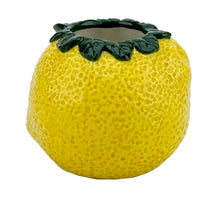 Vase Zitrone Dolomit Gelb 9x9x8cm