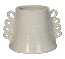 Planter Stoneware White 16.5x14x11.5cm