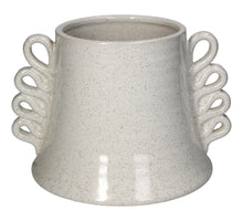 Planter Stoneware White 20x17x14cm