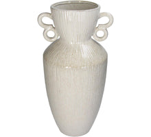 Vase Stoneware White 23x21x46.5cm