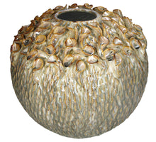 Vase Steingut Beige 37x37x32cm