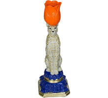 Kerzenständer Leopard Polyresin Mehrfarbig 9x8,5x26cm