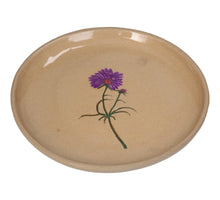 Plate Flower Stoneware Beige 20.2x20.2x2.3cm