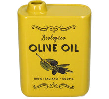 Vase Olivenöl Feinsteingut Gelb 13x5,5x17cm