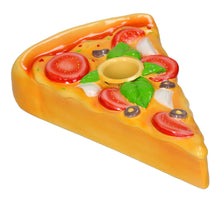 Candle stick Pizza Slice Polyresin Multi 11x16x3.5cm