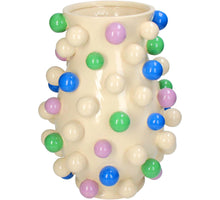 Vase Balls Stoneware Multi 24.7x24.7x34cm