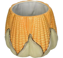 Planter Corn Stoneware Yellow 16.5x16.5x13cm
