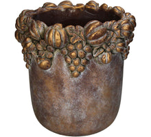 Planter Pumpkin Concrete Gold 25.5x25.5x24.5cm