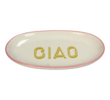 Plate Oval Ciao Stoneware White 21x12.5x2.5cm