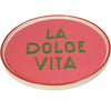 Teller La Dolce Vita Steingut Rosa 25,5x25,5x1,5cm