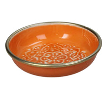 Schale Eisen Orange 11x11x2,5cm