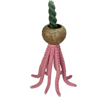 Kerzenhalter Tintenfisch Polyresin Rosa 16x16x20cm