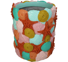 Vase Muschel Polyresin Mehrfarbig 23x23x27cm