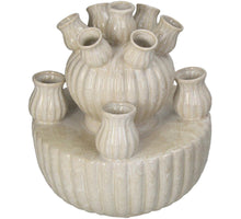 Vase Stoneware Ivory 23.5x23.5x27.5cm