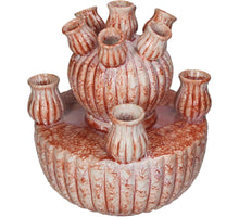 Vase Stoneware Orange 23.5x23.5x27.5cm