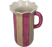 Vase Streifen Steinzeug Mehrfarbig 16x13.8x25.5cm