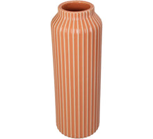 Vase Stoneware Orange 9.5x9.5x26cm