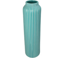 Vase Stoneware Turquoise 10.5x10.5x35.5cm