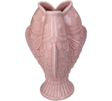 Vase Fisch Porzellan Rosa 13x11,8x22cm