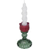 Kerzenhalter Tulpe Glas Lila 8x8x12cm