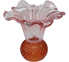 Vase Glas Multi 13,5x13,5x12cm Rosa-Orange