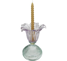 Vase Glas Multi 16x16x23cm Lila-Blau