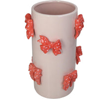 Vase Bow Dolomite Pink 16.8x16.8x26cm