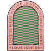 Photo Frame Zinc Alloy Pink 10x15cm ''love is...''