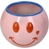 Pflanzgefäß Smiley Polyresin Rosa 11,8x11,8x9,3cm