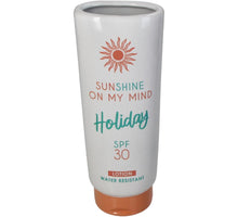 Vase Sunscreen Fine Earthenware White 8x6.9x20.8cm