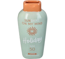 Vase Sunscreen Fine Earthenware Blue 8.8x5.6x19cm