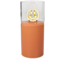 Decoration Light Smiley LED Glass Orange 6.5x6.5x15cm