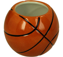 Vase Basketball Dolomite Orange 11x11x9cm