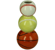 Vase Sport Balls Dolomite Multi 9.5x9.5x20.8cm